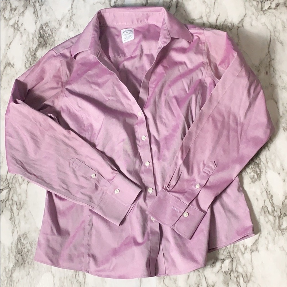 Brooks Brothers V Neck Button Down Size 14 Petite